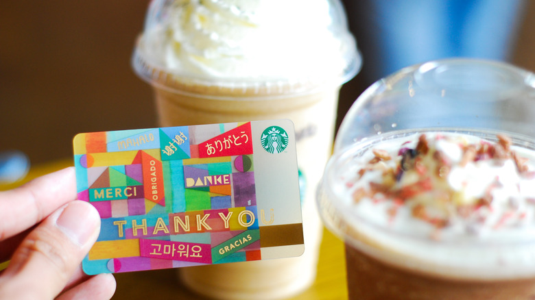 Starbucks loyalty card