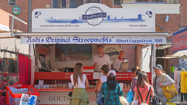 famous stroopwafel market stand