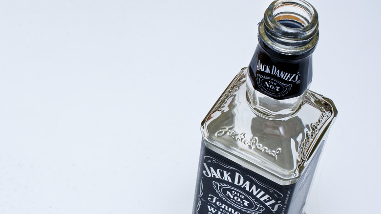 empty bottle of jack daniels