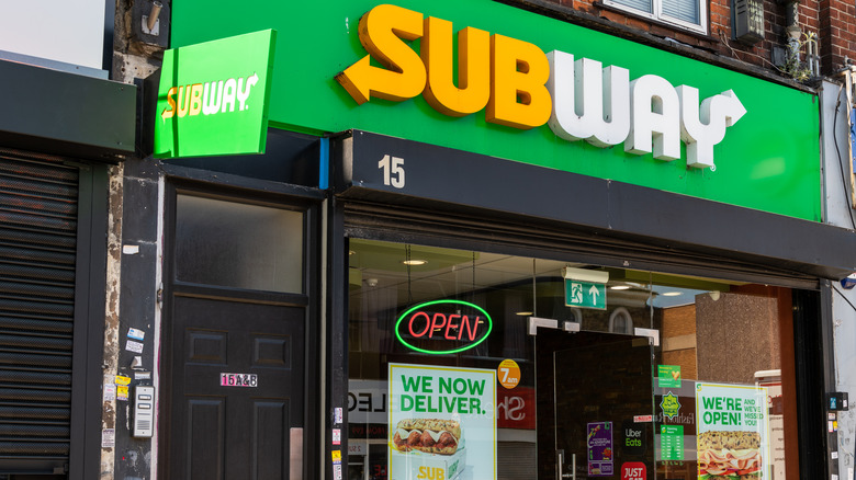 A Subway storefront