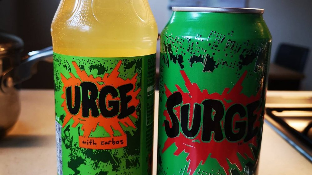 Urge and Surge sodas