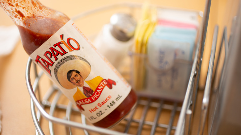 Bottle of opened Tapatio