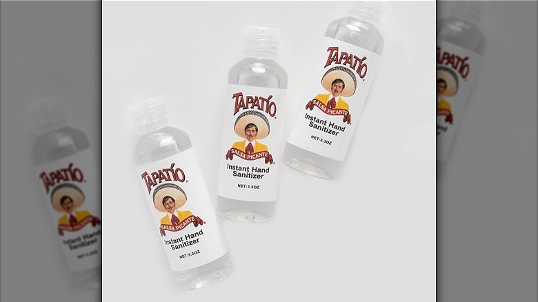 Tapatio hand sanitizer bottles