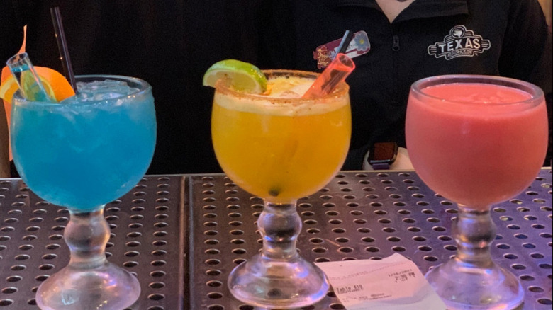 three varieties of Legendary Margaritas 