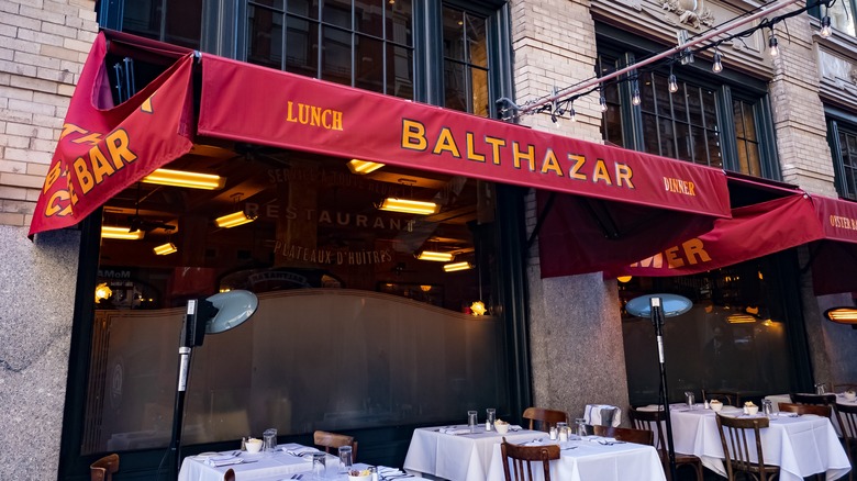 Balthazar restaurant in NYC