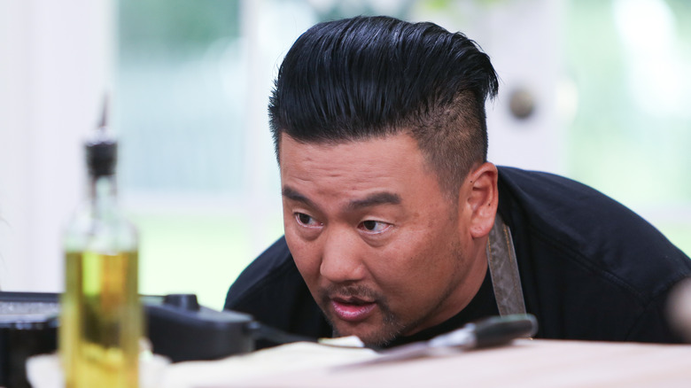 Roy Choi closeup in kitchen