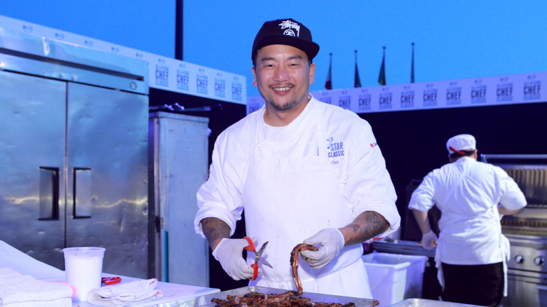 Roy Choi in the kitchen