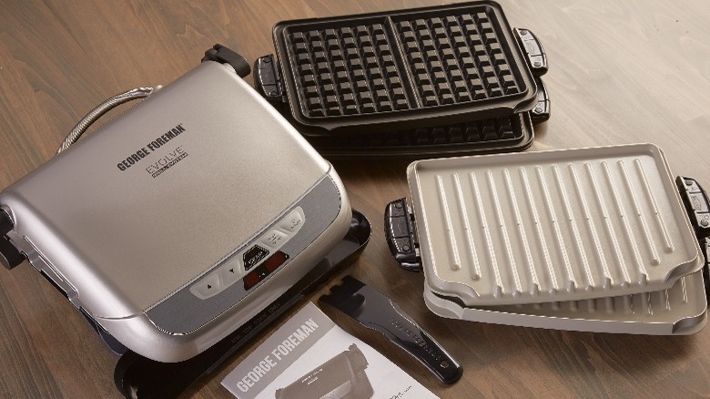 George Foreman Grill with waffle plates