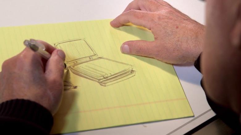 Screenshot of Michael Boehm sketching Foreman Grill