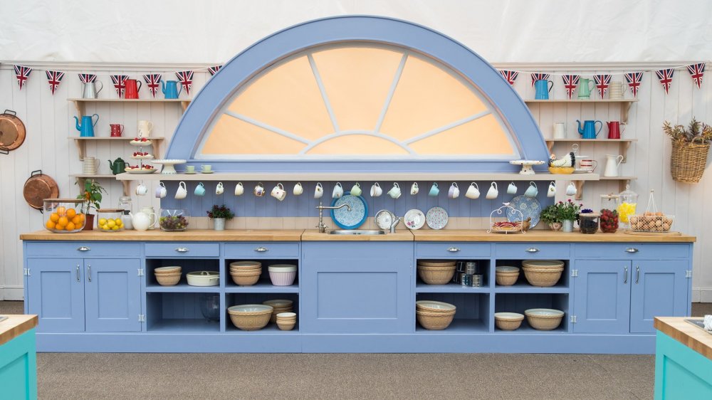 british bake off kitchen from The Great British Baking Show