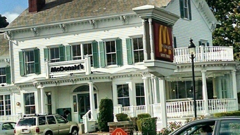 Exterior of Long Island McDonald's restaurant