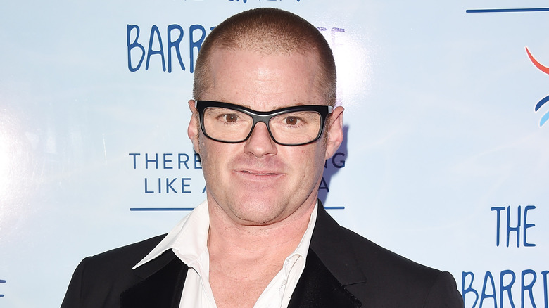 Heston Blumenthal wearing a suit