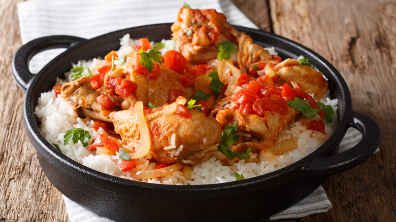 Haitian stewed chicken