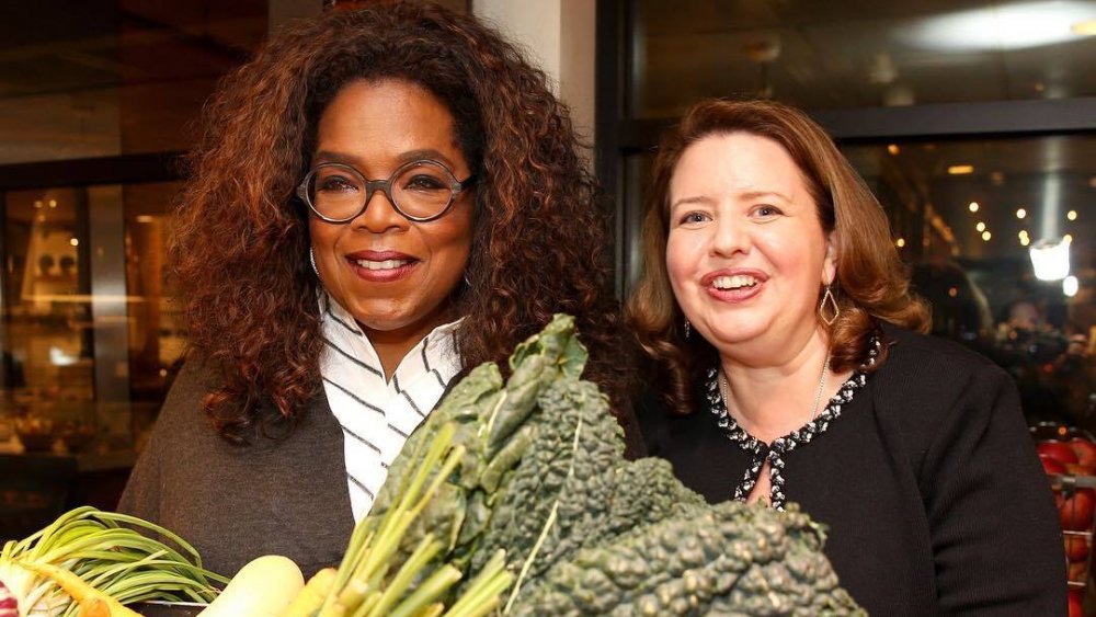 Oprah Winfrey and Christine Barone