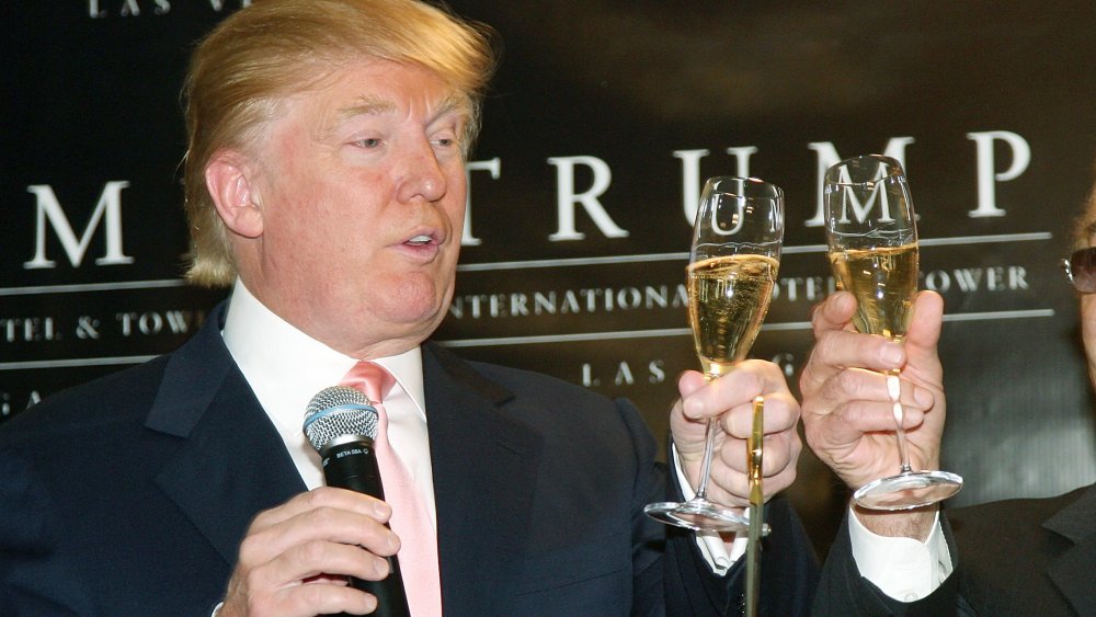 Trump with wine