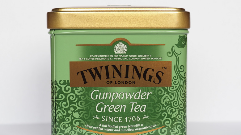 Twinings Gunpowder Green Tea tin