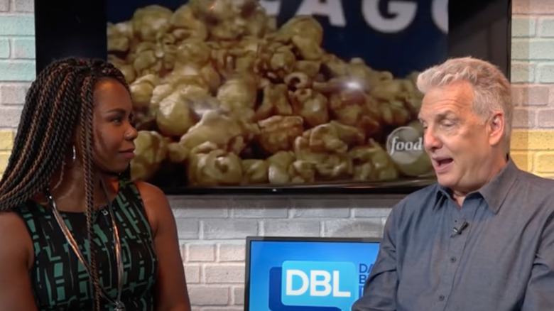 Marc Summers and Erica Cobb talking