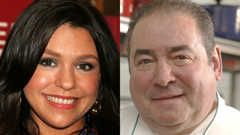 Rachel Ray and Emeril Lagasse smiling