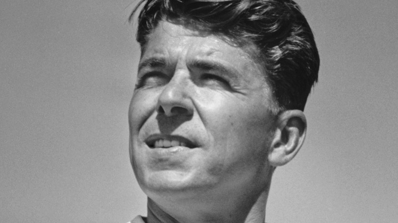 closeup of ronald reagan actor