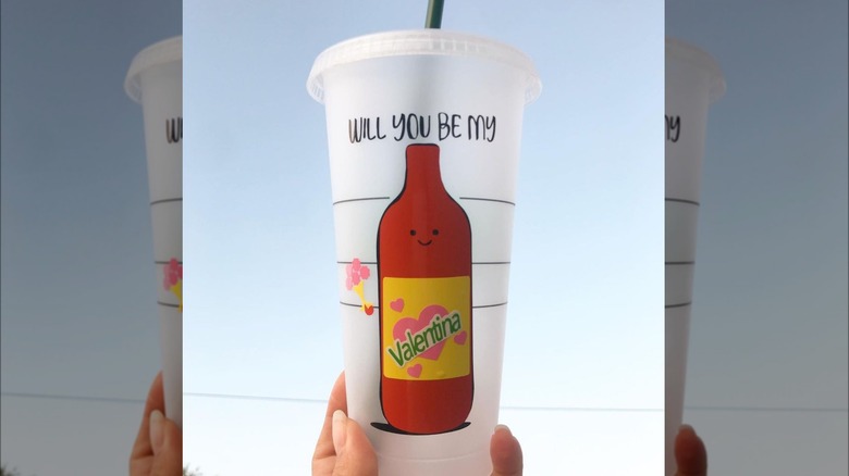 Custom Valentina cup with drawing