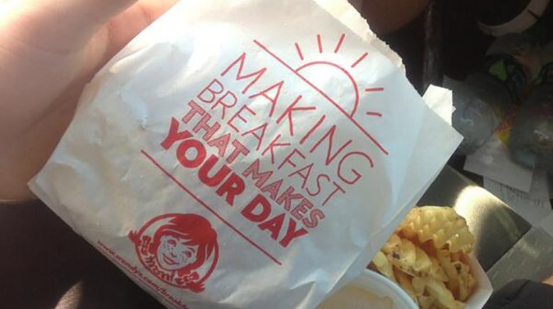 wendy's breakfast bag