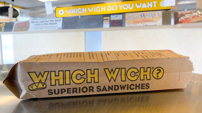 Which wich sandwich ordering bag