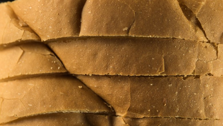 sliced Wonder Bread closeup