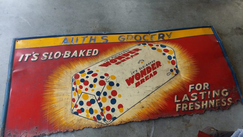 vintage Wonder Bread sign