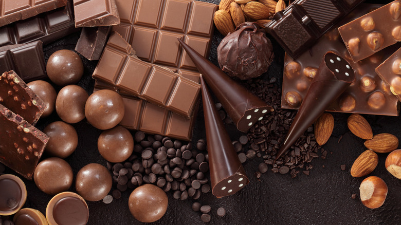 Chocolate in various forms
