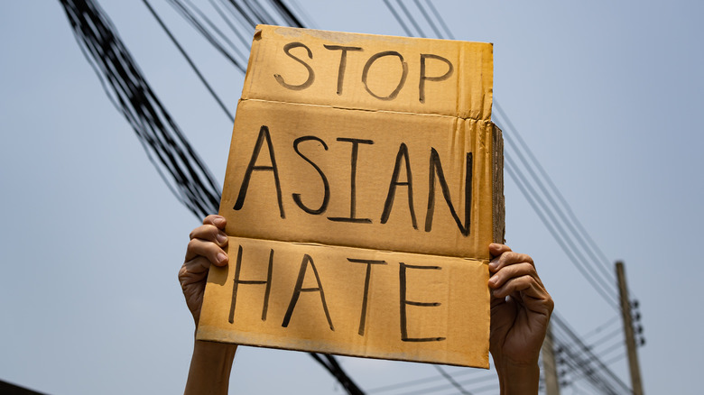 stop asian hate sign