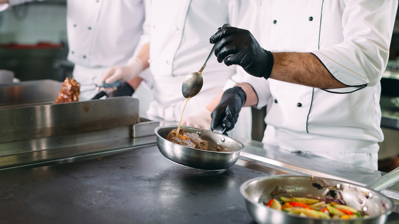 chefs making food