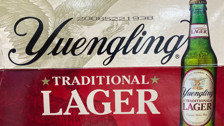 Side logo on Yuengling case