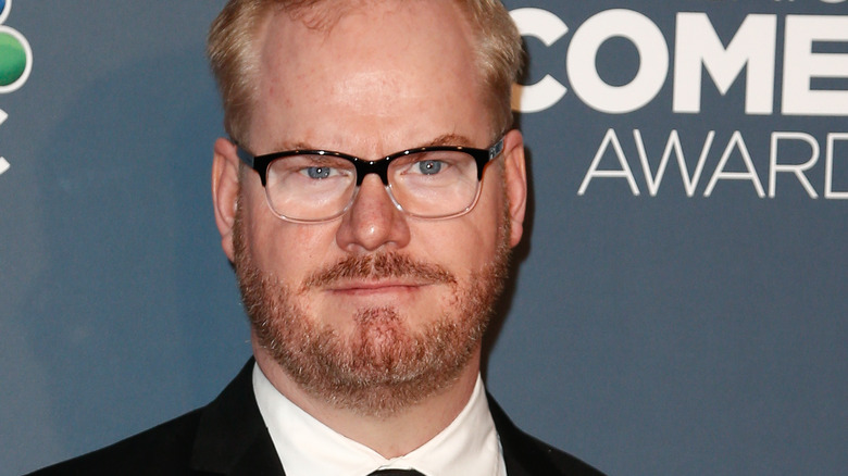 Jim Gaffigan in suit and tie