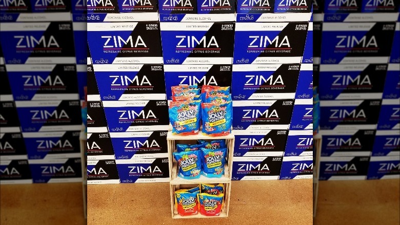 cases of zima with jolly ranchers