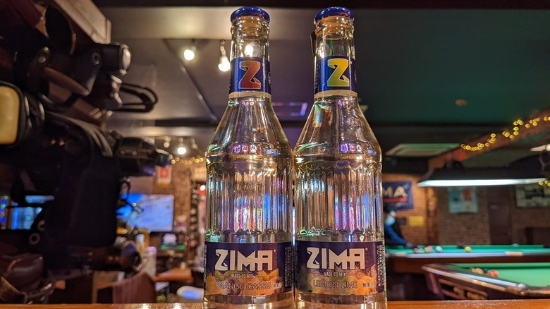 pair of zima bottles