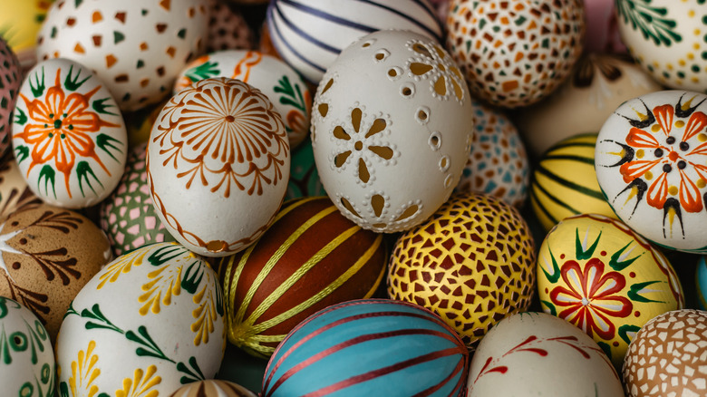 Decorated eggs