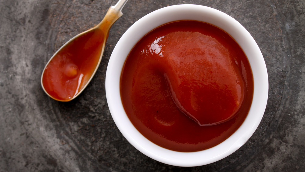 Ketchup in bowl