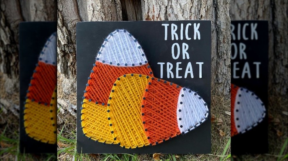 candy corn Halloween decoration