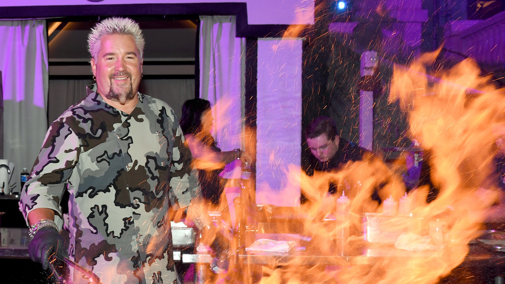 Guy Fieri cooks 