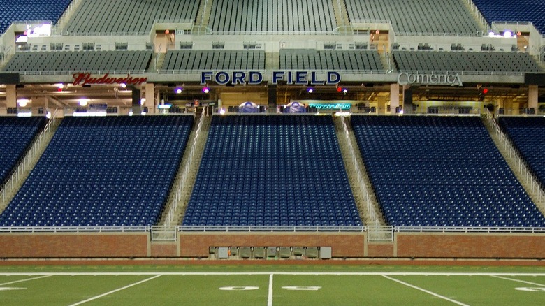 Ford Field empty stadium