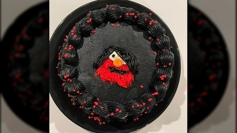 Emo Elmo cake