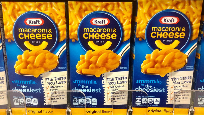 boxes of Kraft Mac & Cheese