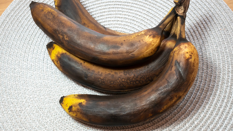 Overripe bananas