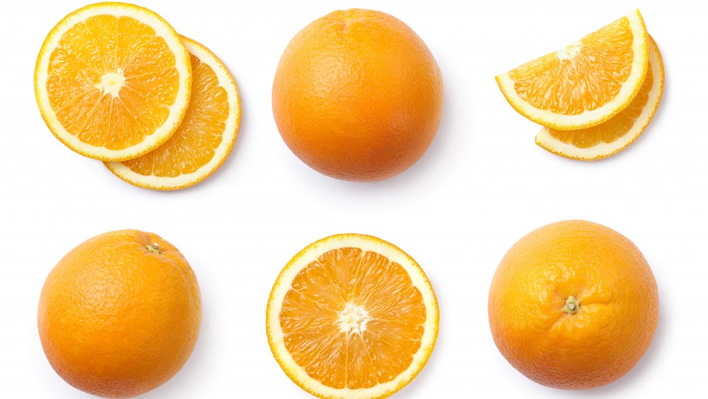 fresh orange slices