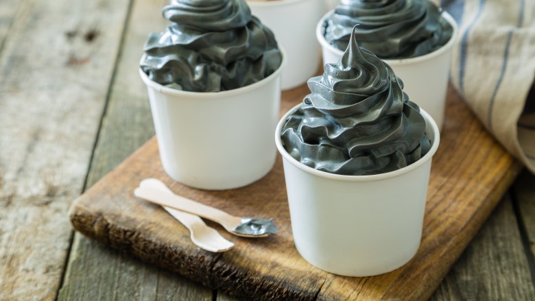 Charcoal ice cream 