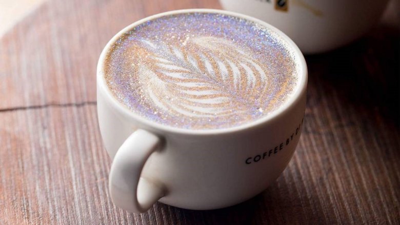 Glitter coffee