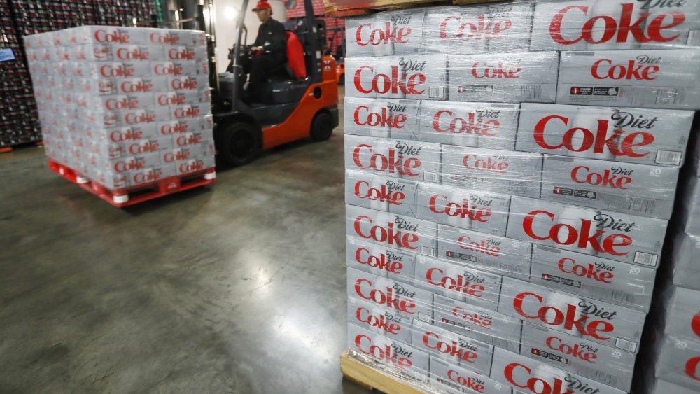 Pallets of Diet Coke