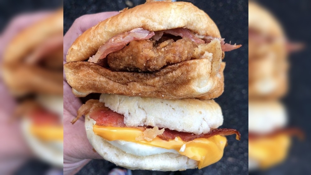 Wendy's breakfast sandwich