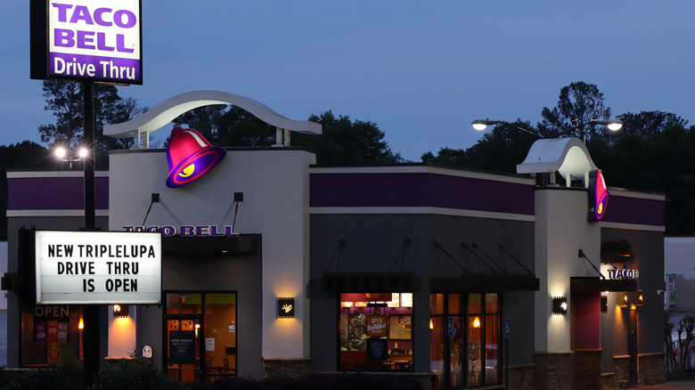 Taco Bell at night