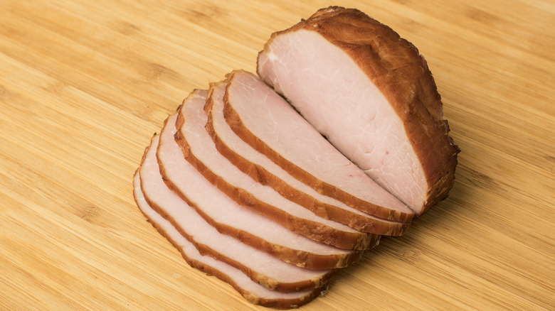 sliced Canadian bacon